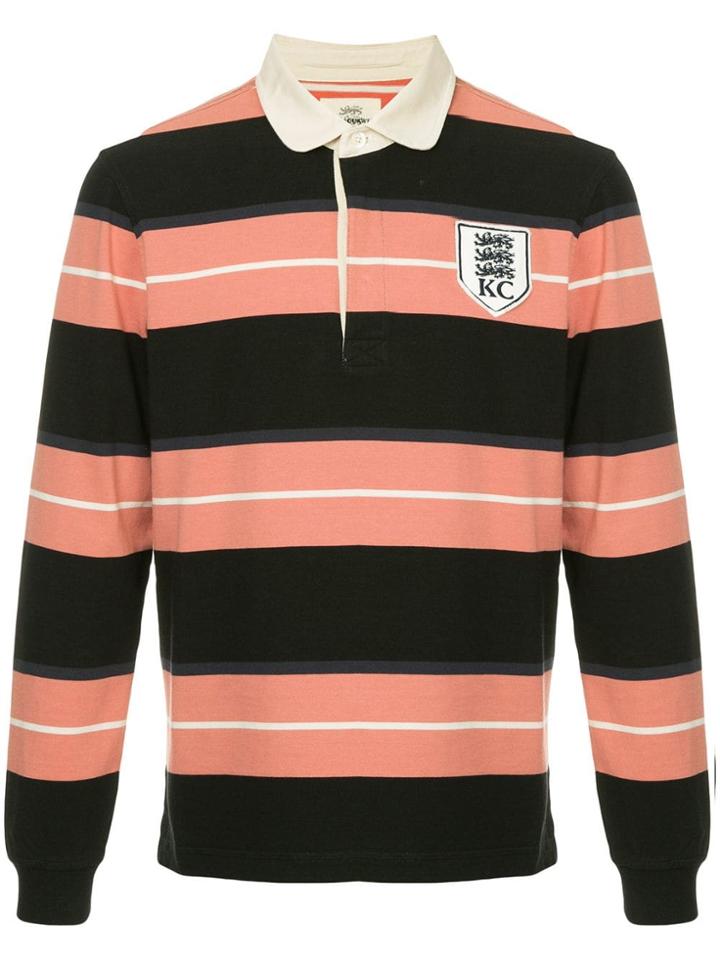 Kent & Curwen Striped Polo Shirt - Pink
