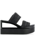 Casadei Cut Out Platforms - Black