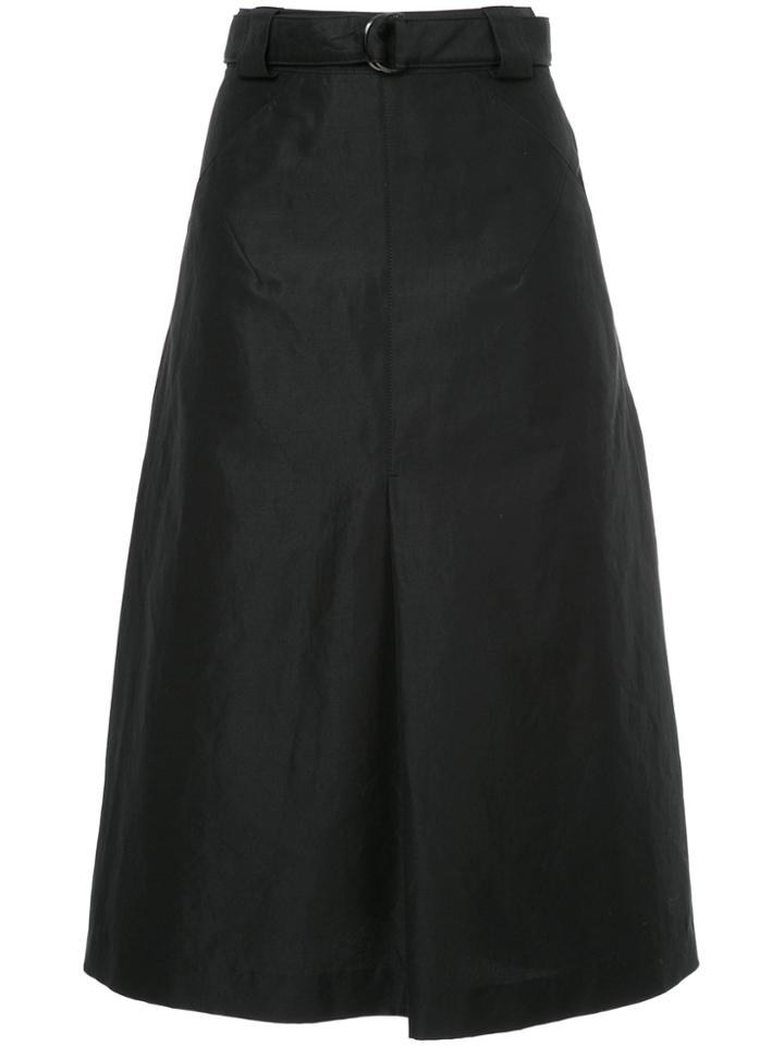 Astraet Flared Midi Skirt - Black
