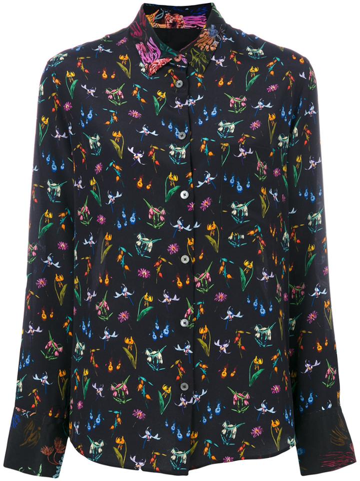 Ps By Paul Smith Floral Print Blouse - Blue