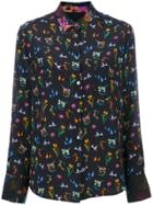 Ps By Paul Smith Floral Print Blouse - Blue