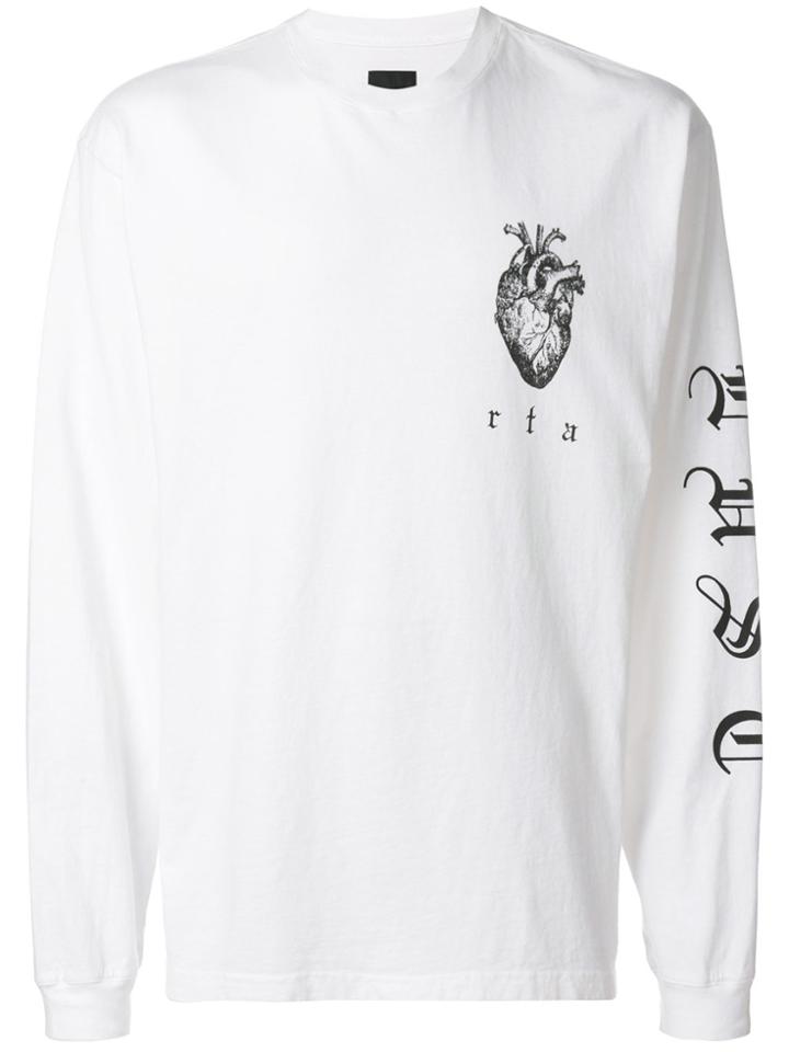 Rta Heart Organ Pullover - White