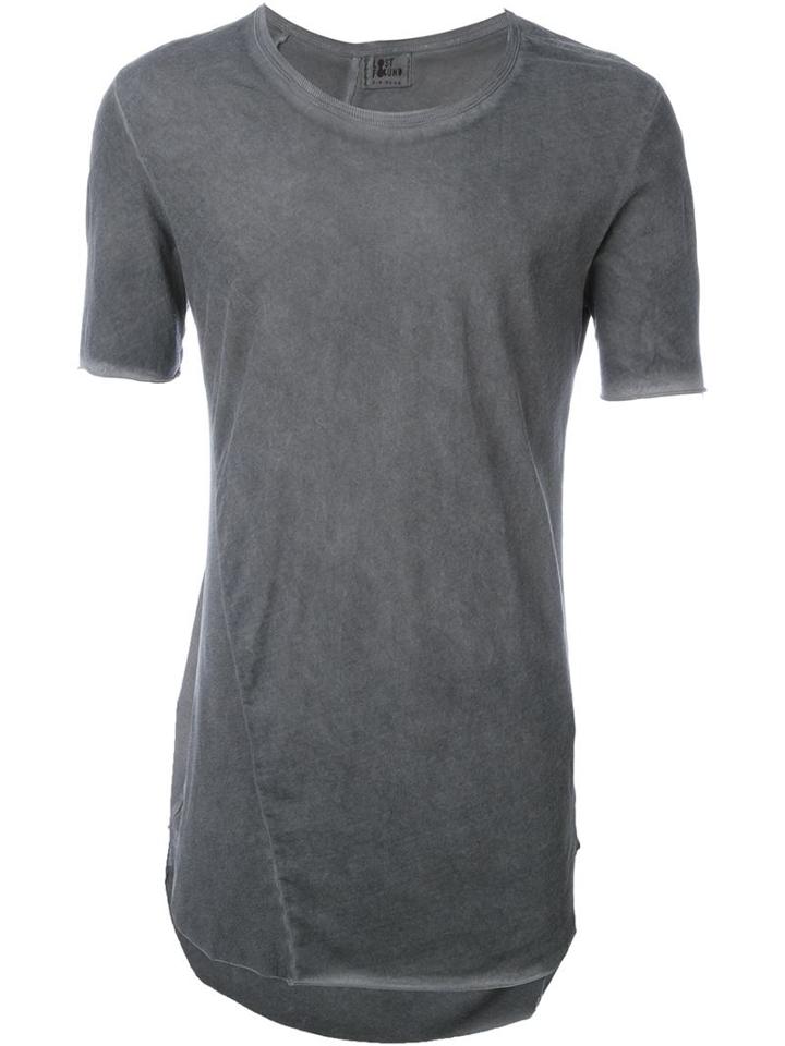 Lost & Found Ria Dunn 'swing' Trim Detail T-shirt, Men's, Size: Medium, Grey, Cotton