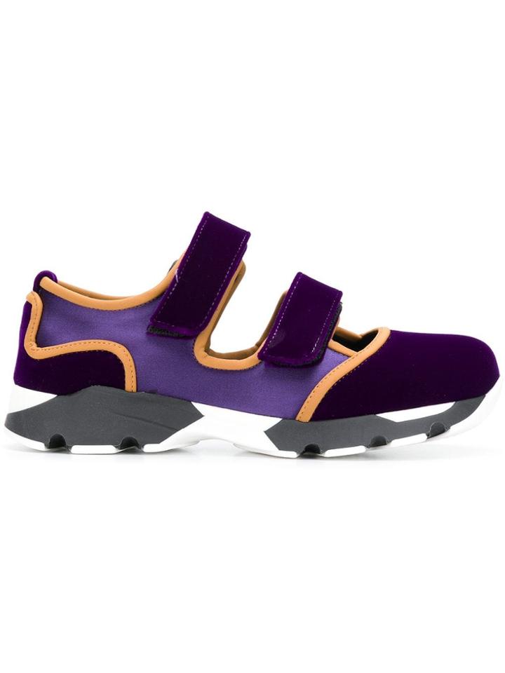 Marni Contrasting Sneakers - Pink & Purple
