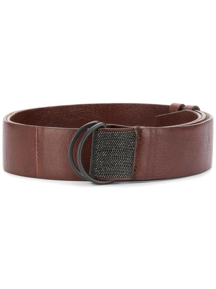 Brunello Cucinelli Classic Buckle Belt - Brown