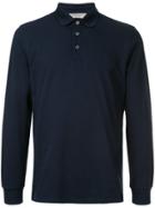 Gieves & Hawkes Embroidered Logo Polo Shirt - Blue