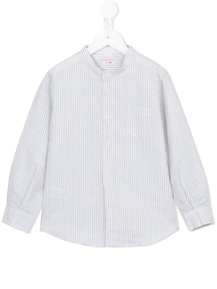 Il Gufo Striped Shirt, Boy's, Size: 6 Yrs, White