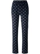 Markus Lupfer Bumble Bee Print Track Pants, Size: Medium, Black, Silk