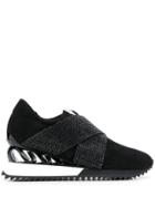 Le Silla Crystal Embellished Sneakers - Black