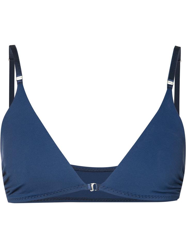 Malia Mills - Front Closure Bikini Top - Women - Nylon/spandex/elastane - 38a, Women's, Blue, Nylon/spandex/elastane