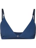 Malia Mills - Front Closure Bikini Top - Women - Nylon/spandex/elastane - 38a, Women's, Blue, Nylon/spandex/elastane