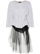 Natasha Zinko Tulle Hem Top - Grey