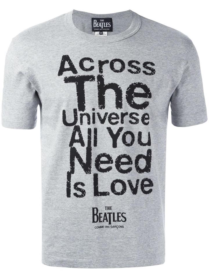 The Beatles X Comme Des Garçons Across Print T-shirt - Grey