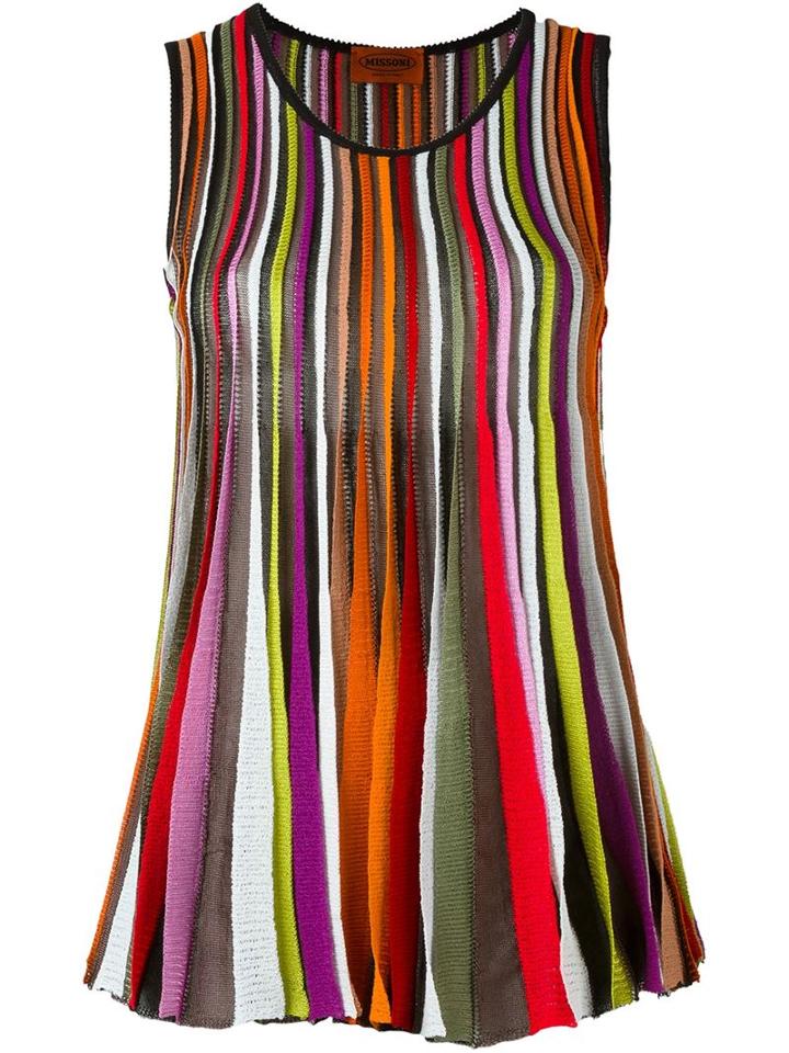 Missoni Pleated Knit Tank Top