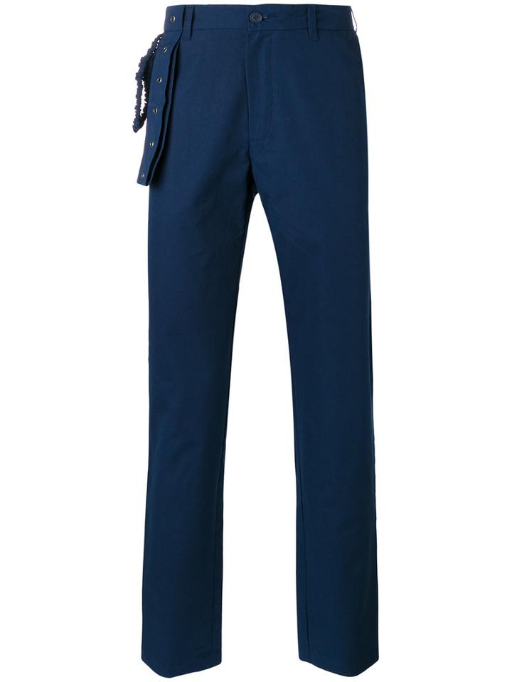 Craig Green Twill Trousers, Men's, Size: Small, Blue, Cotton/nylon/polyester
