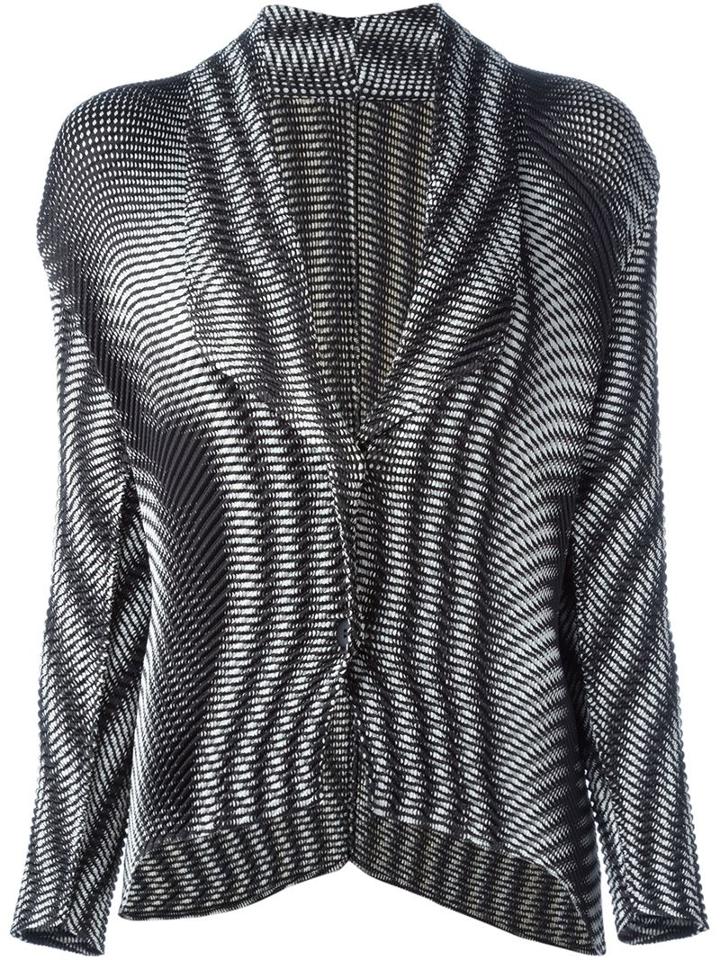 Issey Miyake Vintage Op-art Pleated Light Jacket