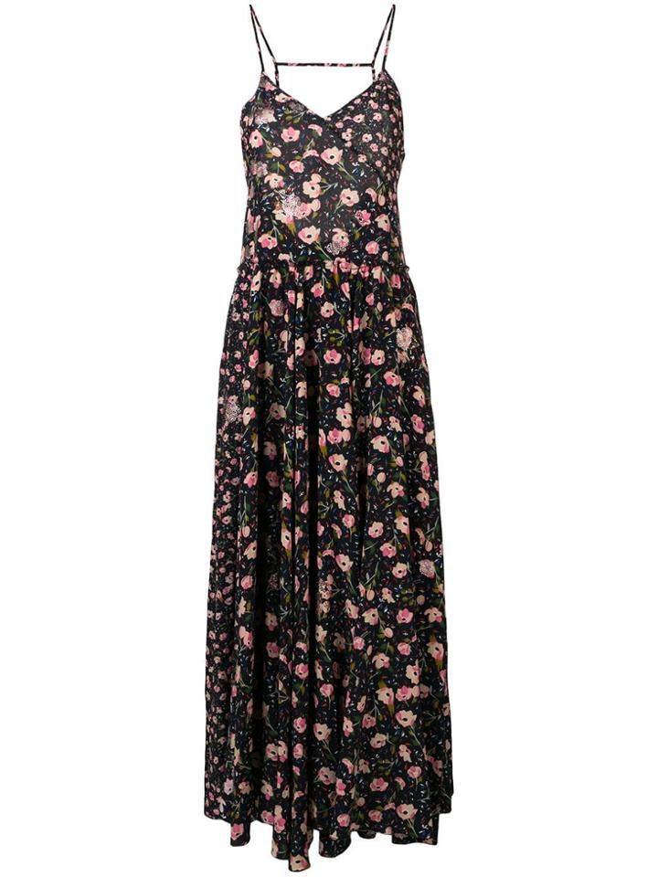 Zadig & Voltaire Floral Print Maxi Dress - Black