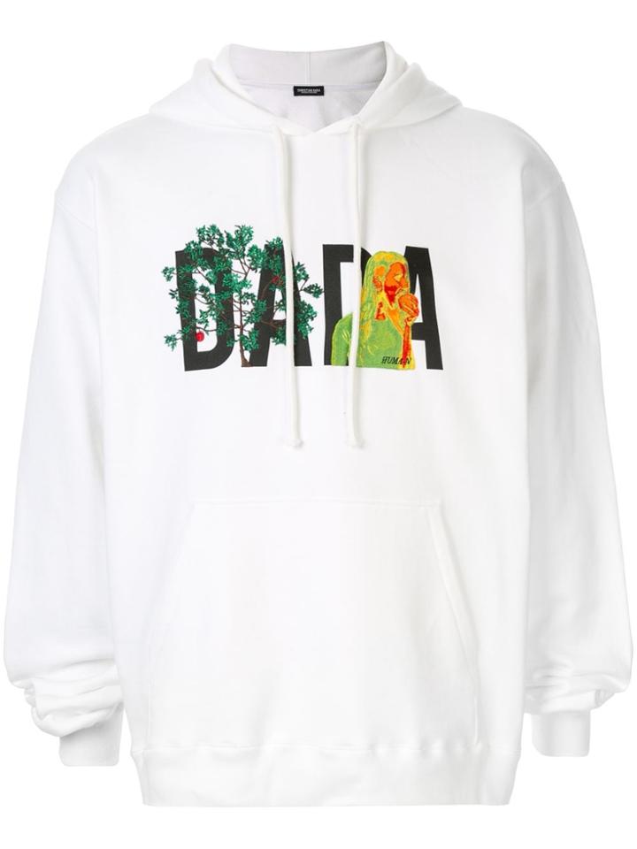 Christian Dada Dada Logo Embroidery Hoodie - White