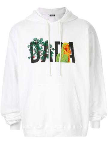 Christian Dada Dada Logo Embroidery Hoodie - White