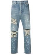 Balmain Destroyed Jeans - Blue