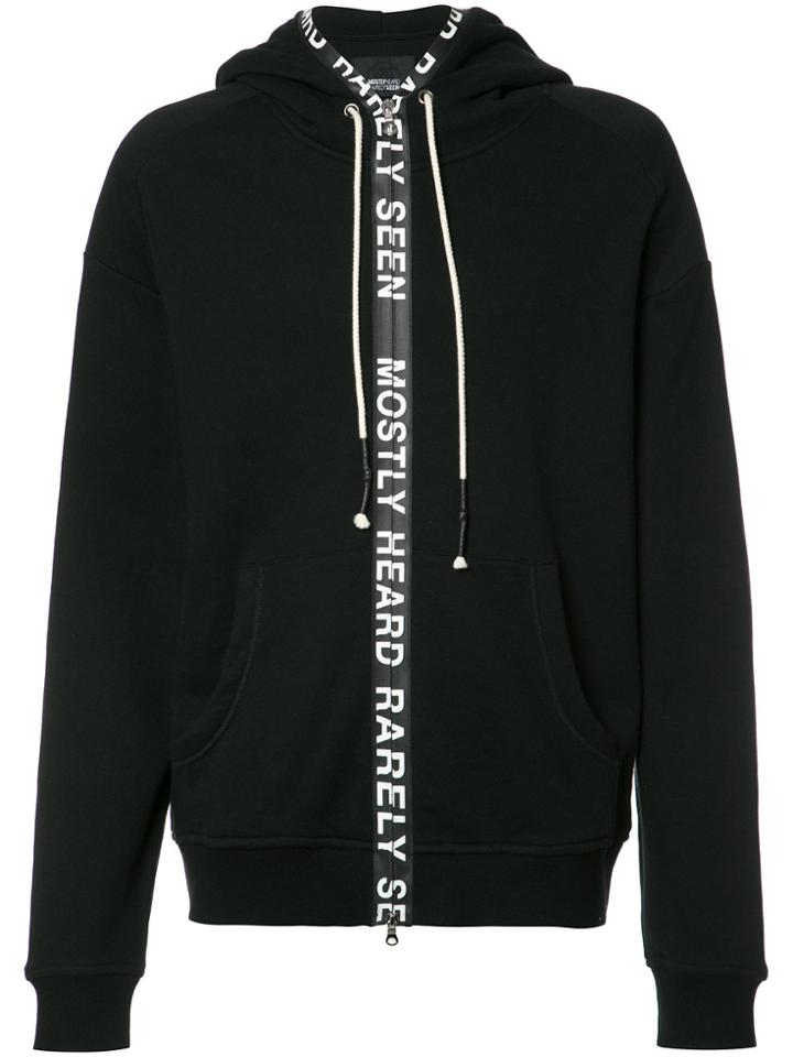 Mostly Heard Rarely Seen Zipped Hoodie - Black