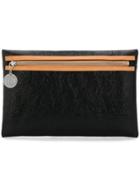 Mm6 Maison Margiela Textured Clutch Bag - Black