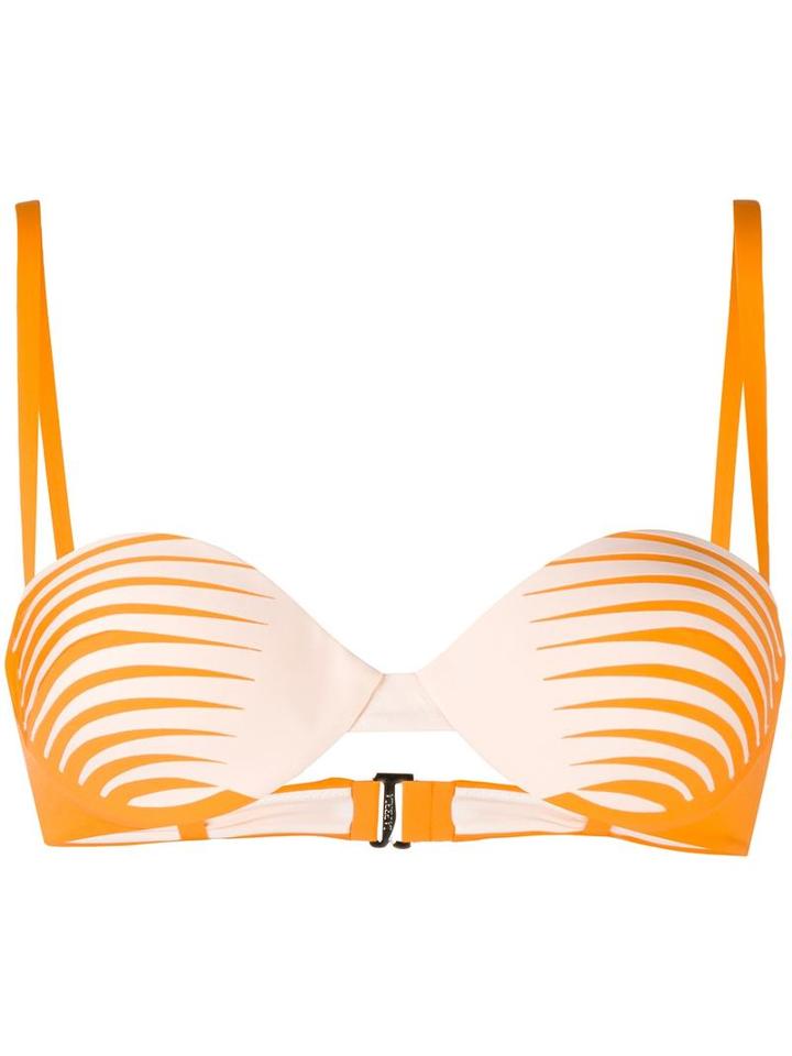 La Perla 'voyage' Bikini Top, Women's, Size: 34c, Yellow/orange, Nylon/spandex/elastane