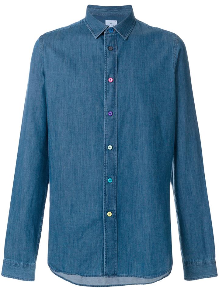 Ps By Paul Smith Slim Fit Shirt - Blue