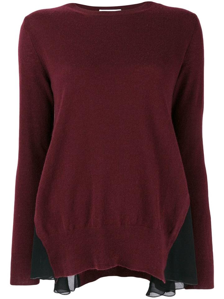 Dondup Sheer Panel Top - Red