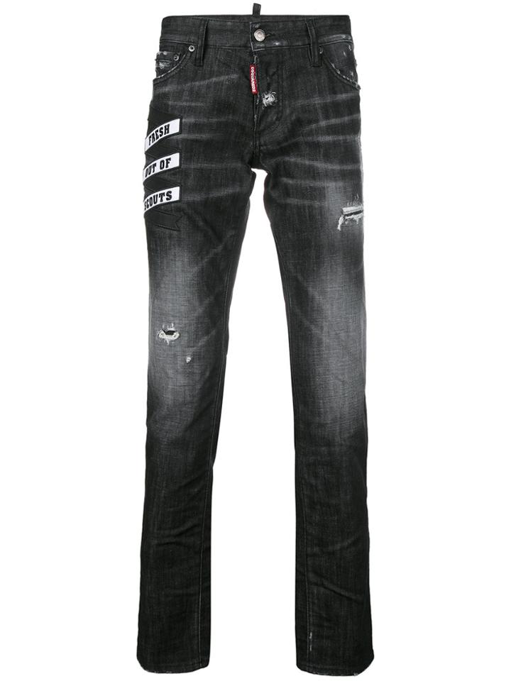 Dsquared2 Slim Distressed Jeans - Blue