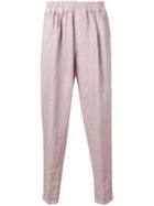 The Gigi Textured Track Pants - Neutrals