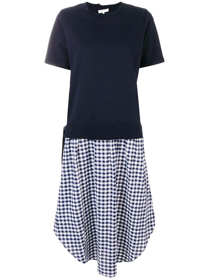 Clu Two-part Gingham Dress - Blue