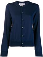 Comme Des Garçons Round Neck Knitted Cardigan - Blue