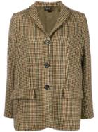 Aspesi Plaid Print Jacket - Neutrals
