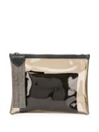 Fabiana Filippi Panelled Clutch - Brown