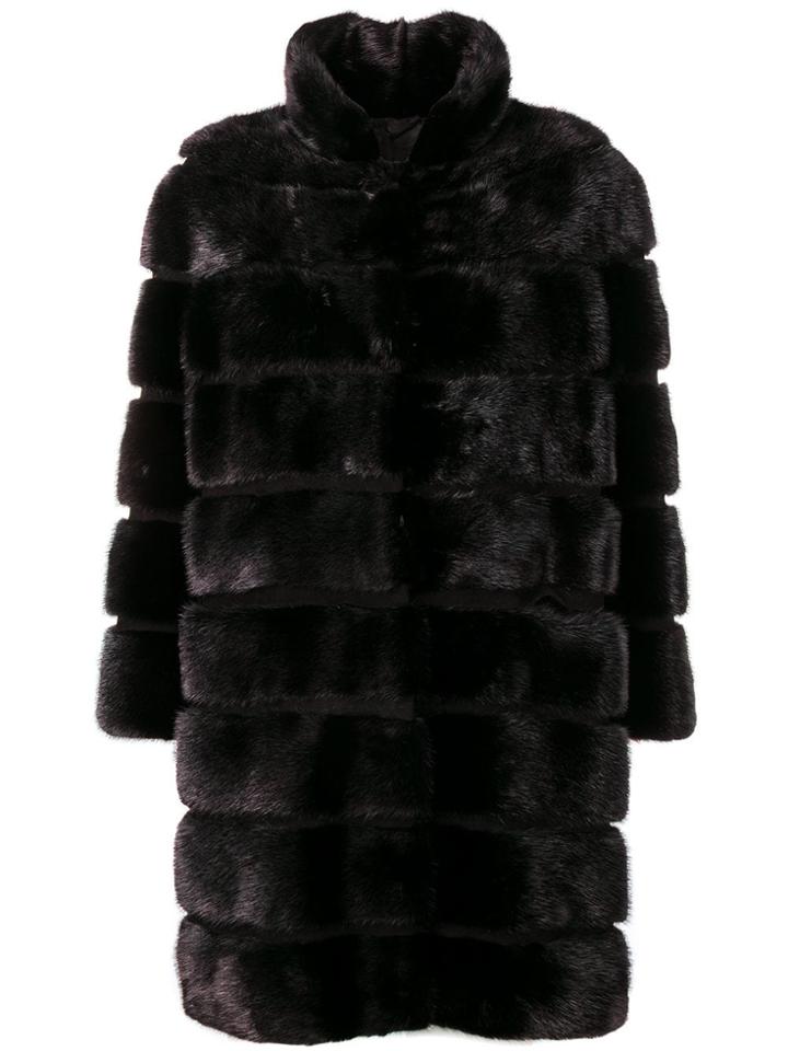 Simonetta Ravizza Mink Fur Coat - Black