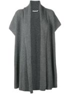 Agnona Long Short Sleeve Cardigan - Grey