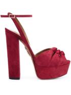 Aquazzura 'mira' Platform Sandals - Red