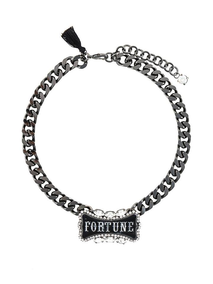 Lisa C Bijoux 'fortune Tarot' Necklace, Women's, Black