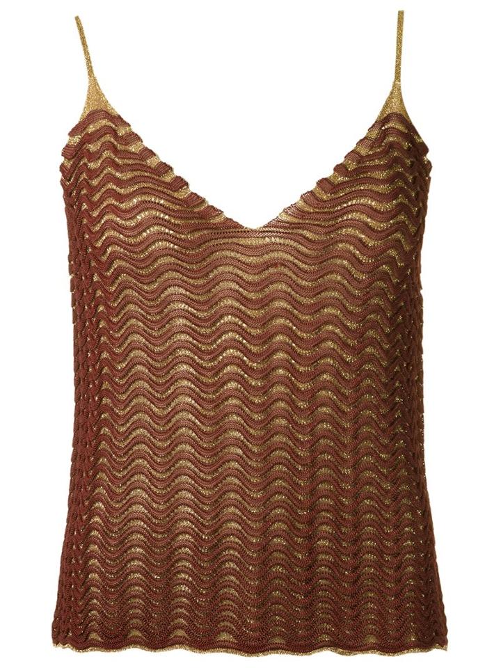 Gig Knit Tank Top, Women's, Size: Pp, Brown, Polyamide/polyester/viscose
