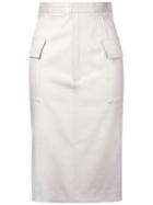 Astraet - Pencil Skirt - Women - Cotton - 1, Nude/neutrals, Cotton