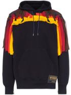 Sacai Sponge Fringe Embellished Hooded Jumper - 201 Multicoloured
