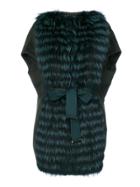 Guy Laroche Vintage Belted Gilet - Green