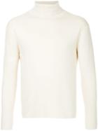 Caban Roll Neck Jumper - White