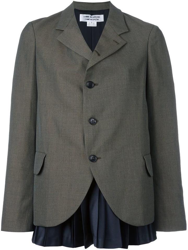 Comme Des Garçons Comme Des Garçons Three Button Blazer, Women's, Size: Small, Green, Polyester/cupro/wool