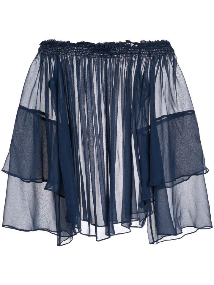Voz Cascade Blouse - Blue