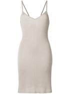 Cityshop Ribbed Knit Dress - Brown