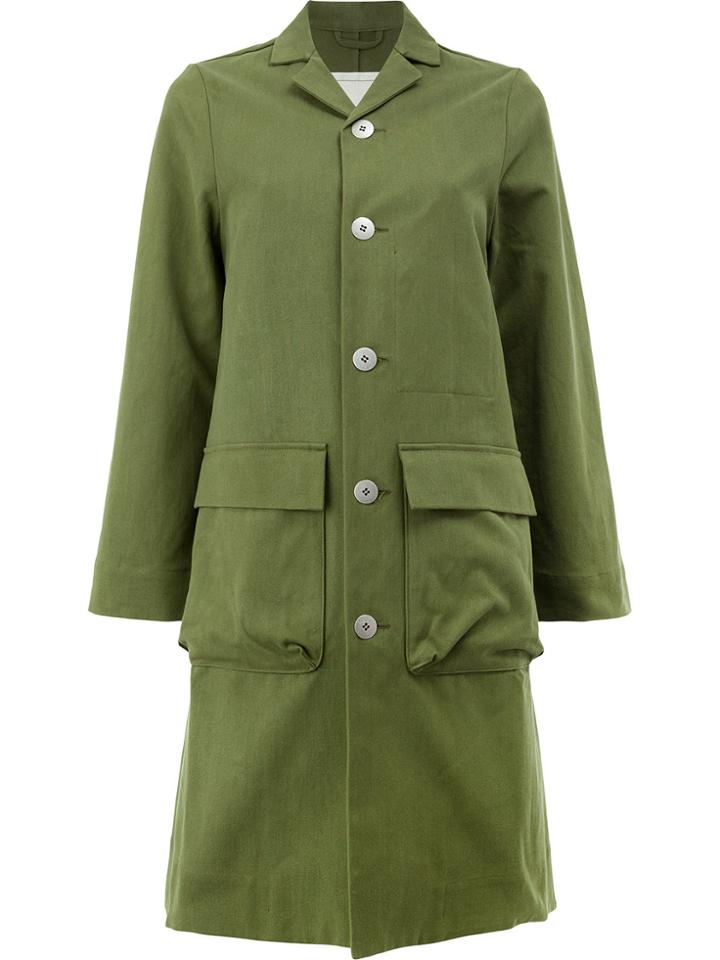 Toogood Single Breasted Coat - Green