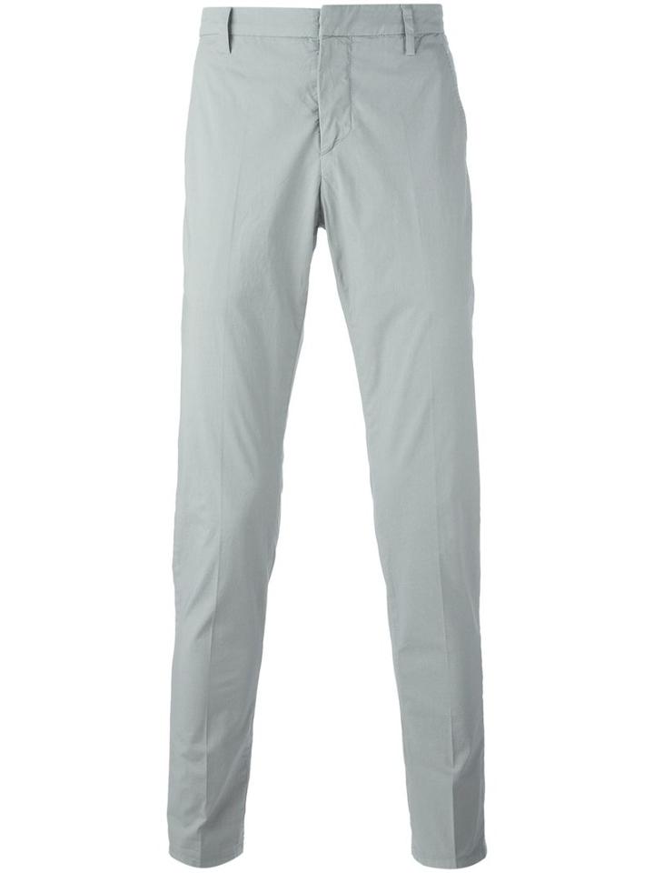 Dondup 'gaubert' Trousers, Men's, Size: 34, Grey, Cotton/spandex/elastane