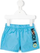 Moschino Kids Teddy Bear Swim Shorts, Infant Boy's, Size: 3-6 Mth, Blue